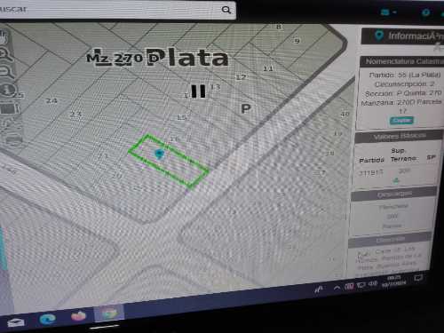 lote en venta, 55 e/ 147 y 148 LOS HORNOS LA PLATA